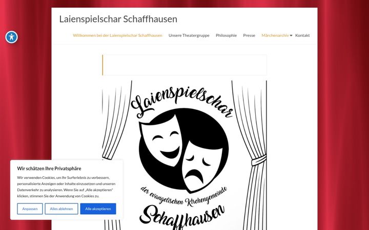 Screenshot of laienspielschar-schaffhausen.de