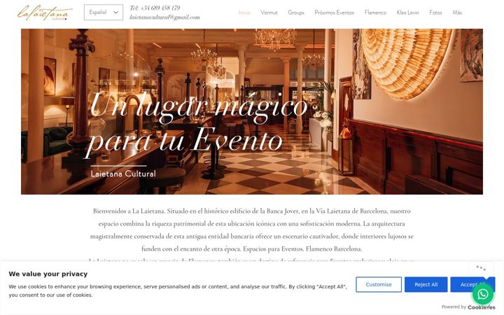 Screenshot of laietanacultural.com