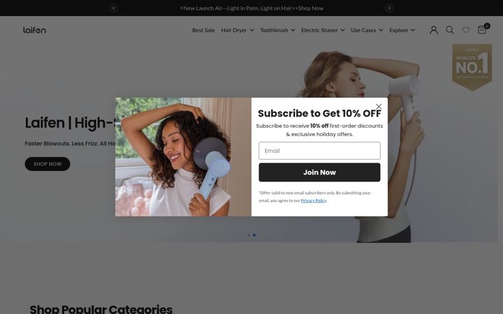 Screenshot of laifentech.com