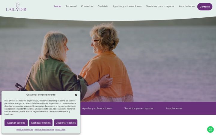 Screenshot of lailadibgeriatra.com