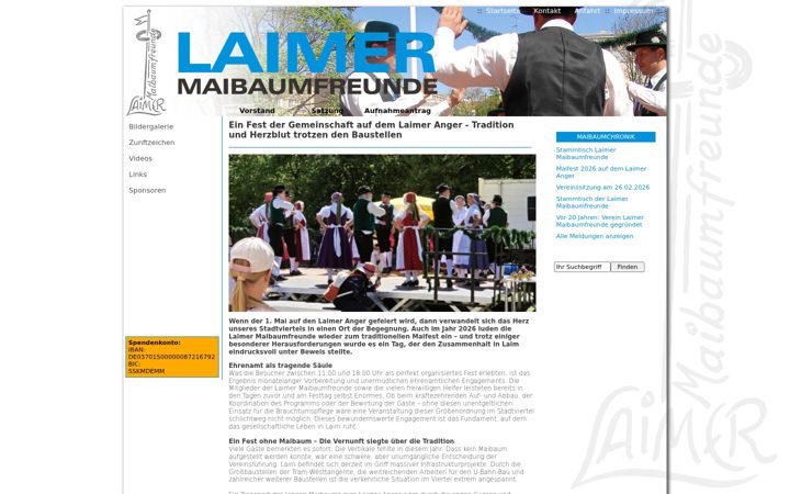 Screenshot of laimer-maibaumfreunde.de