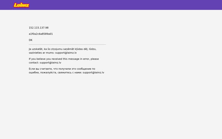 Screenshot of laimz.lv