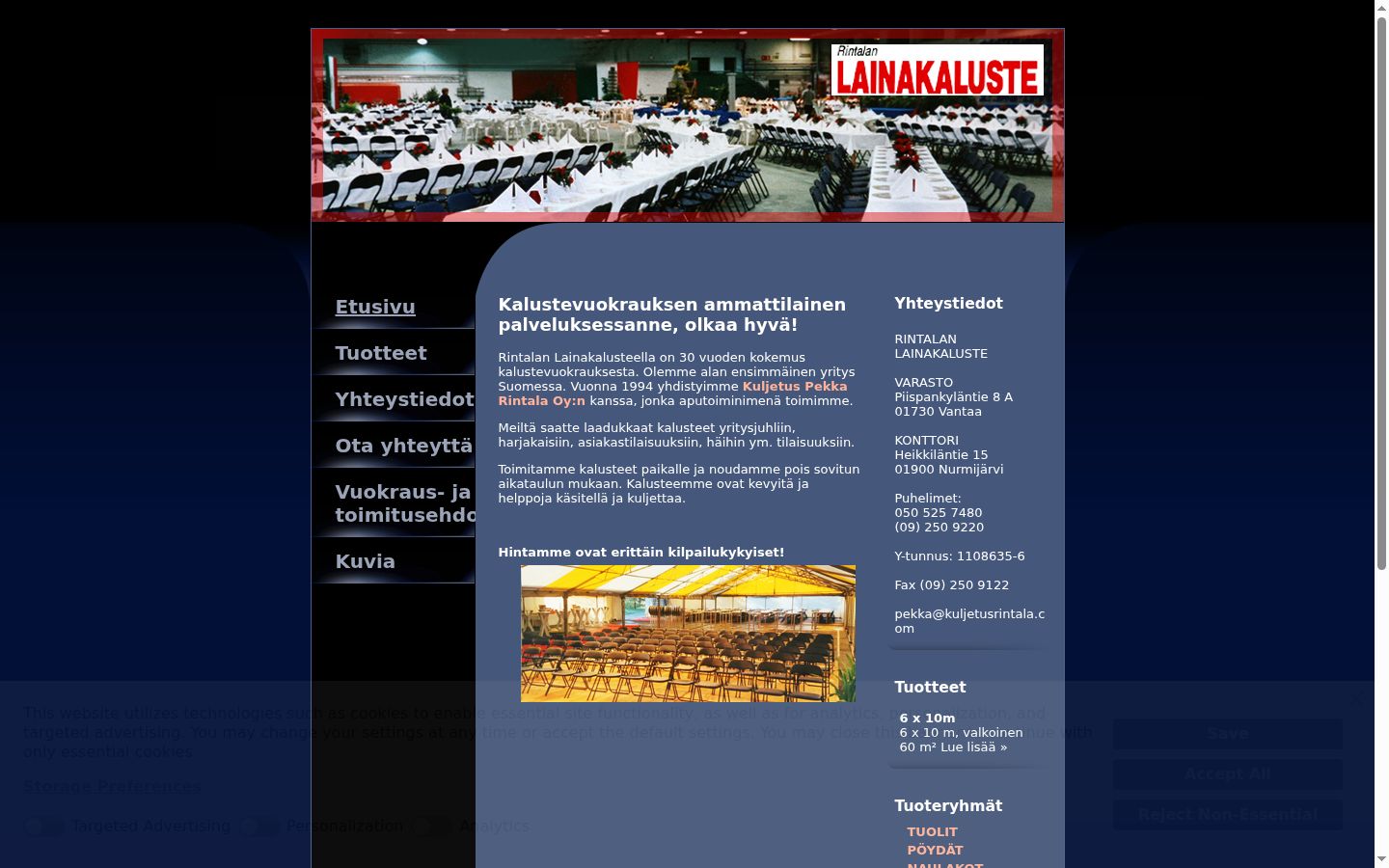Snímka obrazovky banera súhlasu zobrazeného pred akoukoľvek interakciou