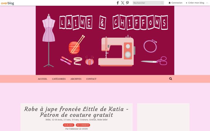 Screenshot of laine-et-chiffons.fr