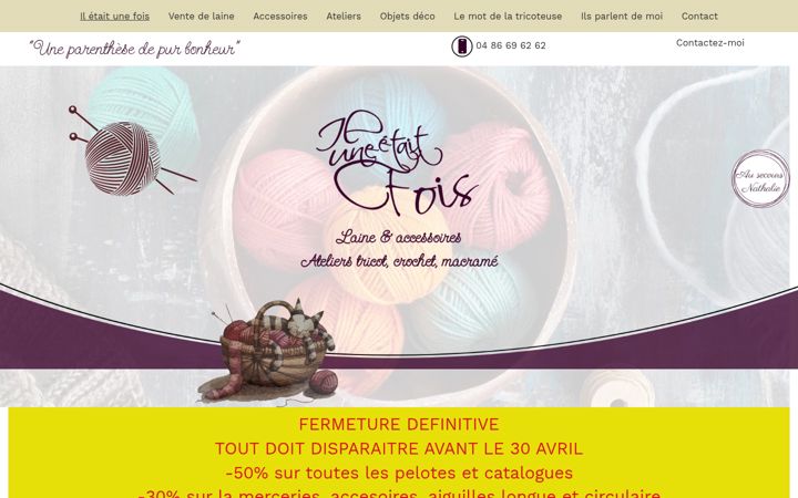Screenshot of laine-iletaitunefois.fr