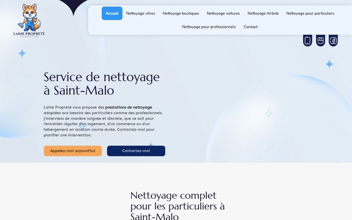 Screenshot of laine-proprete.fr