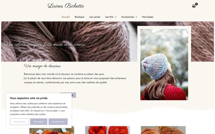 Screenshot of laines-bichette.com