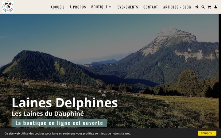 Screenshot of laines-delphines.fr