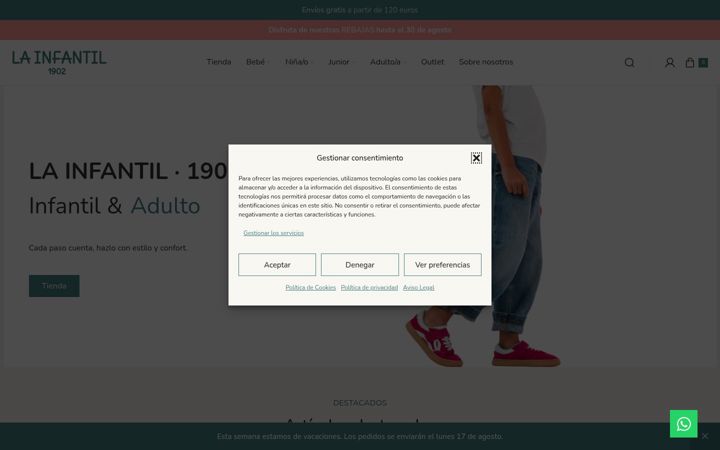 Screenshot of lainfantil.com