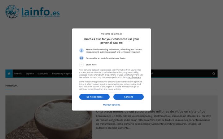 Screenshot of lainfo.es