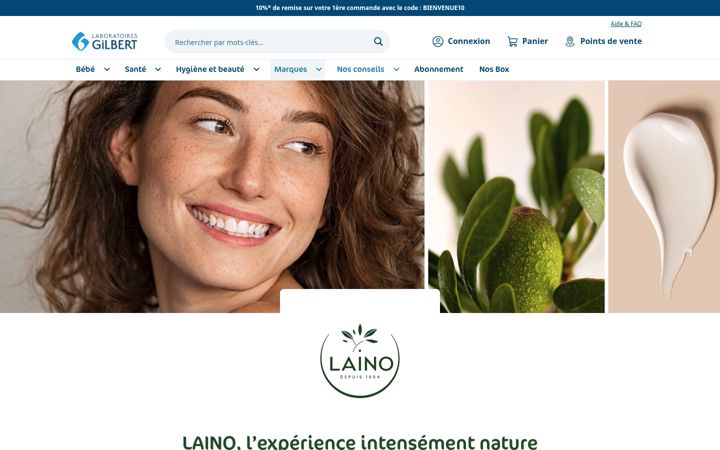 Screenshot of laino.fr