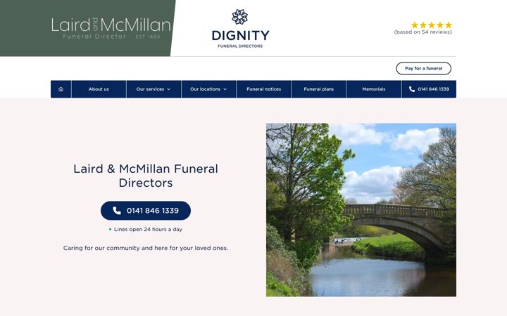 Screenshot of lairdandmcmillan.co.uk