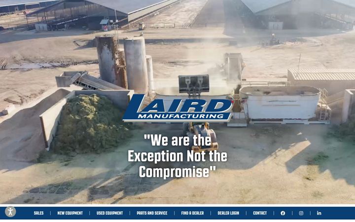Screenshot of lairdmanufacturing.com