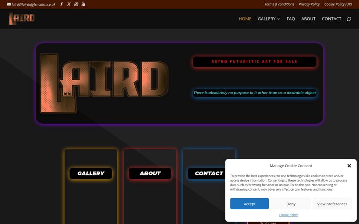 Screenshot of lairdofglencairn.co.uk
