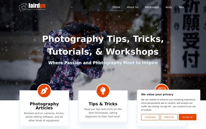 Screenshot of lairdpx.com