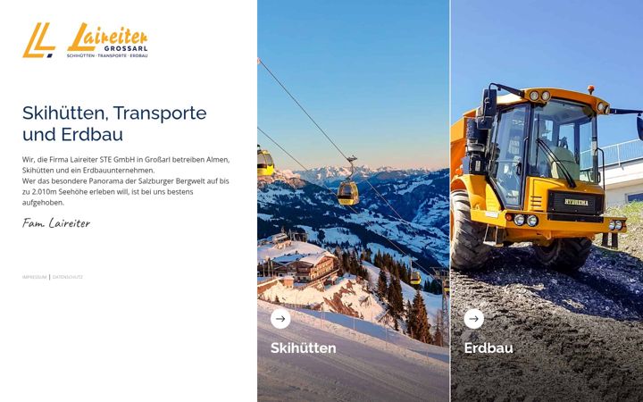 Screenshot of laireiter.at