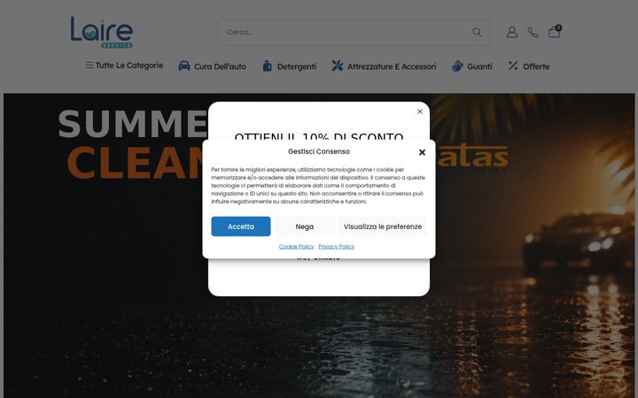 Screenshot of laireservice.it