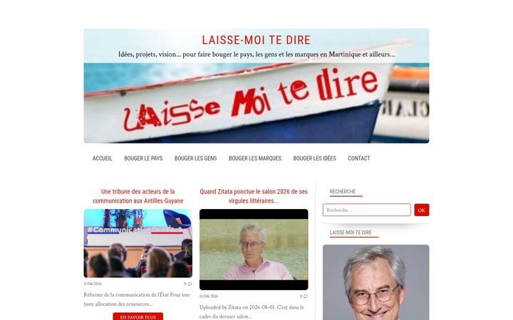 Screenshot of laissemoitedire.com