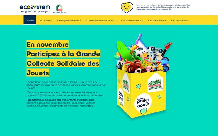 Screenshot of laisseparlertoncoeur.org