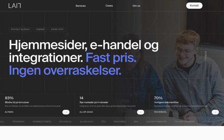 Screenshot of lait.dk
