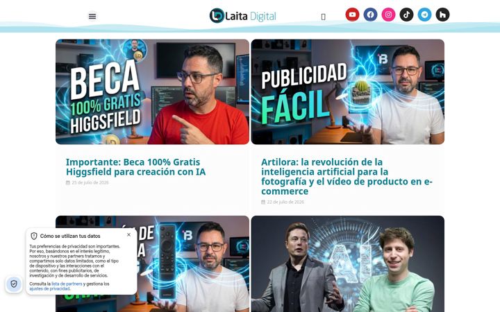 Screenshot of laitadigital.com