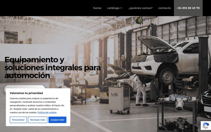 Screenshot of laizautomak.com