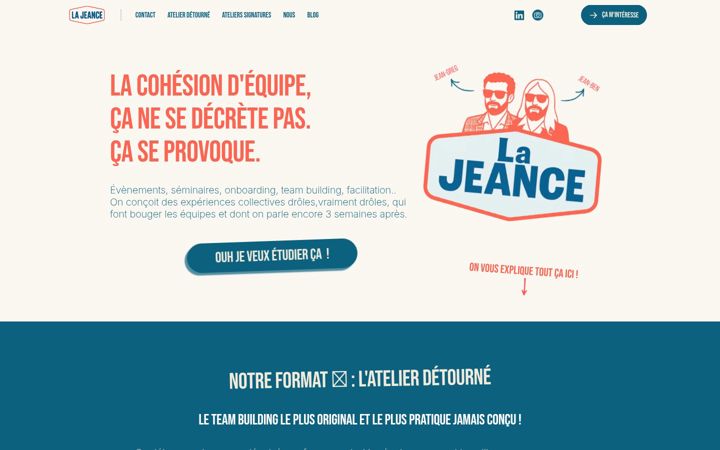 Screenshot of lajeance.fr