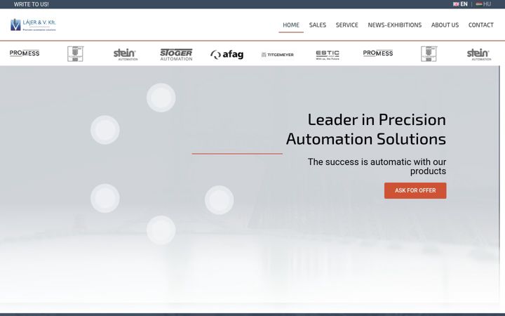 Screenshot of lajer.hu