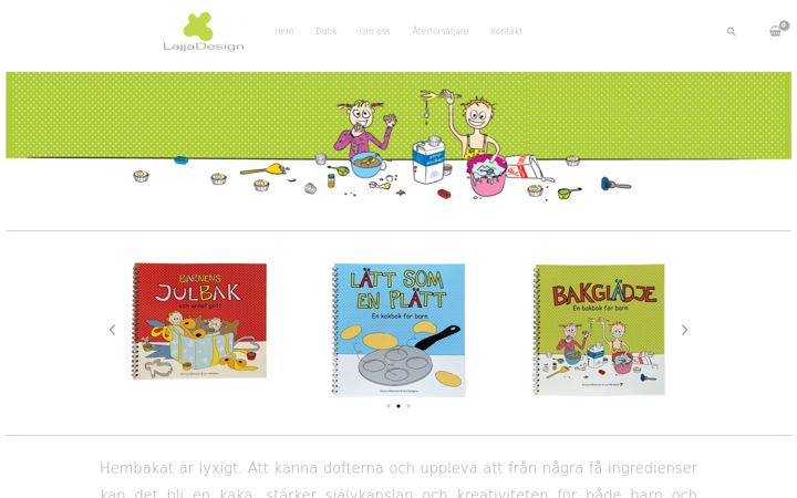 Screenshot of lajjadesign.se