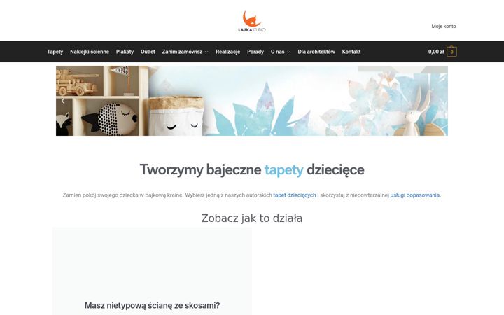 Screenshot of lajkastudio.pl