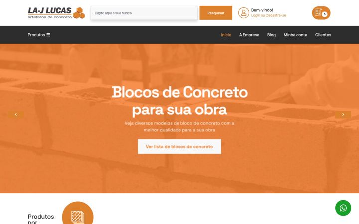 Screenshot of lajlucas.com.br