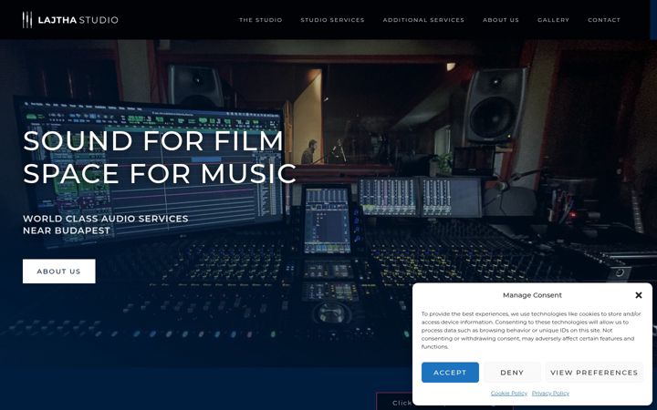 Screenshot of lajthastudio.com
