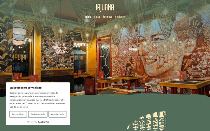 Screenshot of lajuanamelilla.com