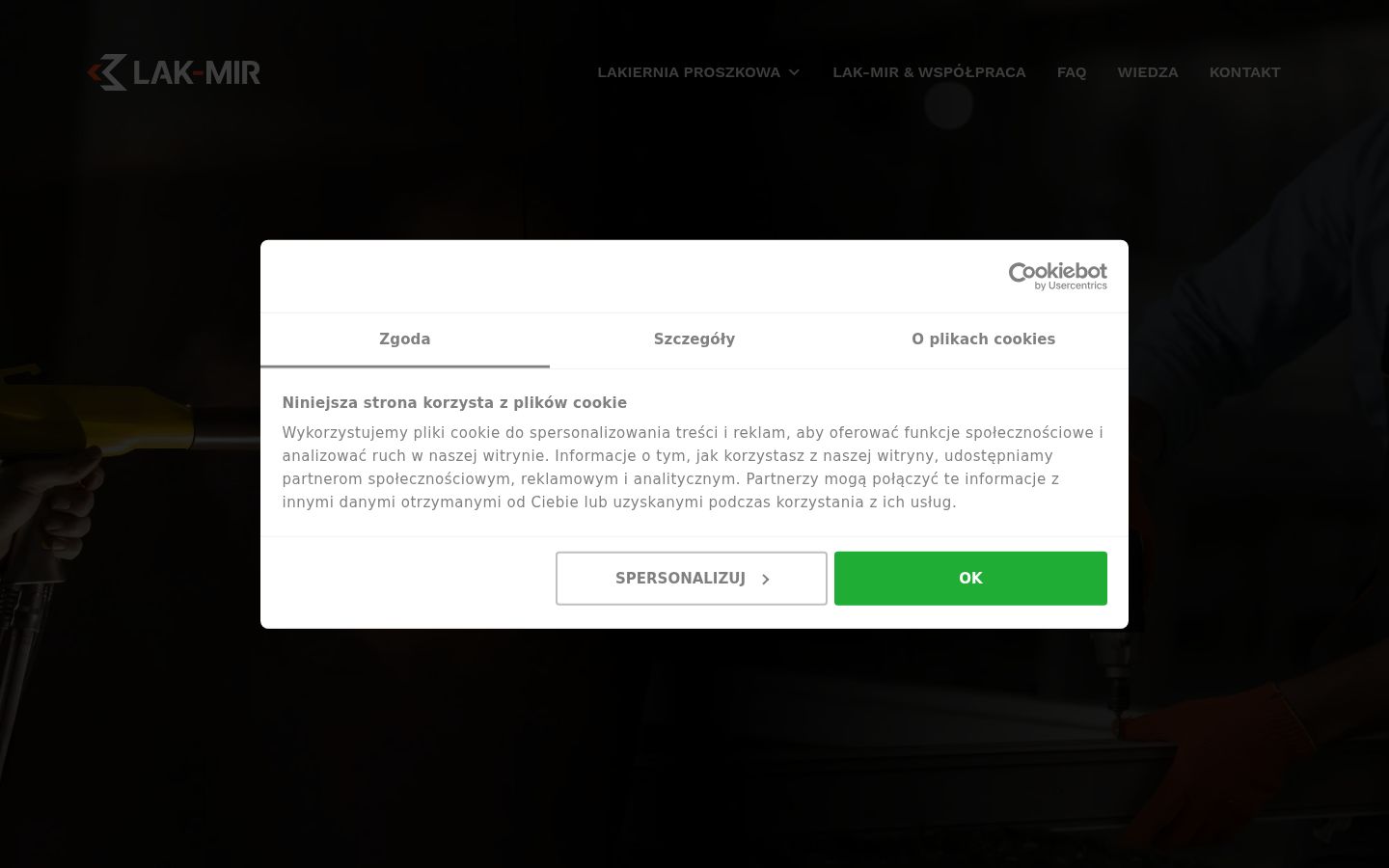 Snímka obrazovky banera súhlasu zobrazeného pred akoukoľvek interakciou