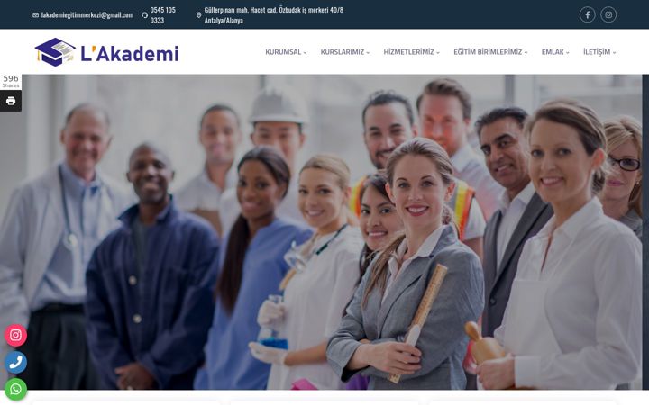 Screenshot of lakademi.com