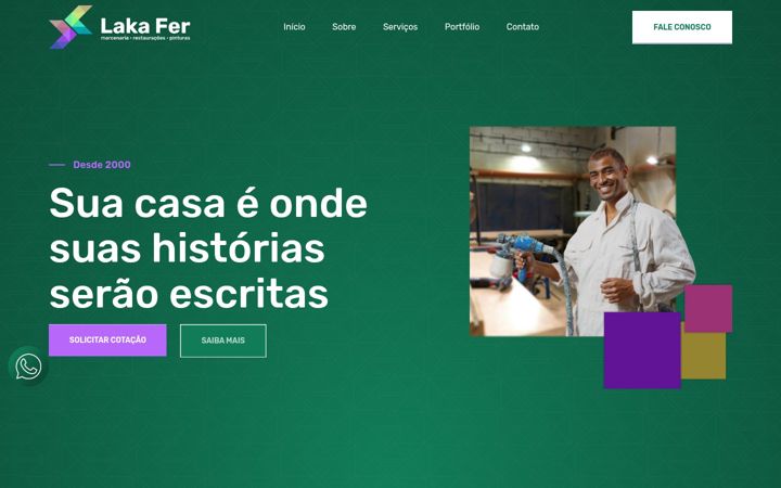 Screenshot of lakafer.com.br