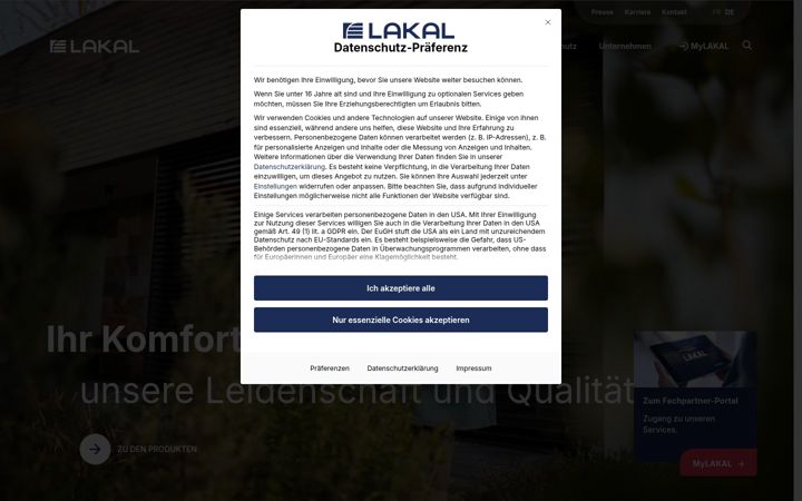 Screenshot of lakal.de