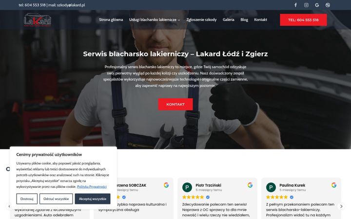 Screenshot of lakard.pl