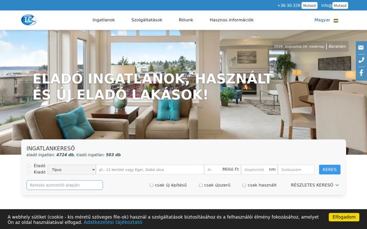 Screenshot of lakascentrum.hu
