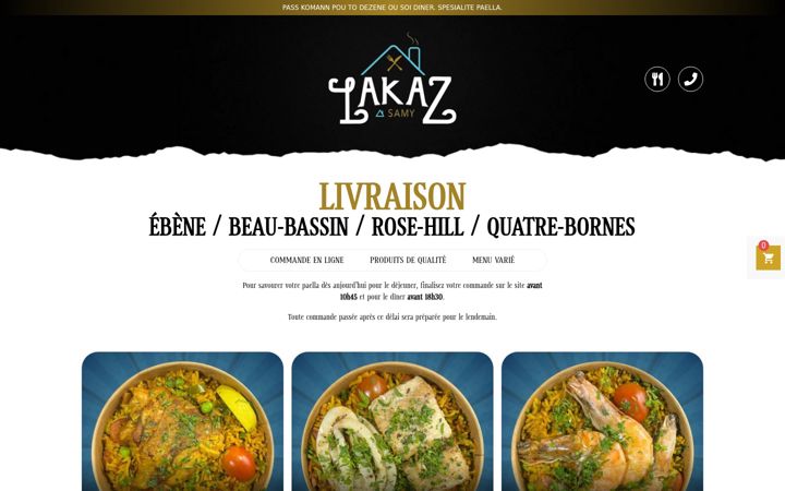 Screenshot of lakazasamy.com