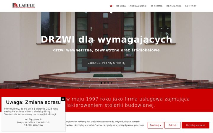 Screenshot of lakbud.pl