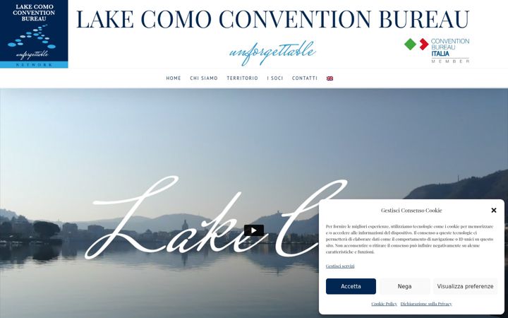 Screenshot of lakecomoconventionbureau.eu