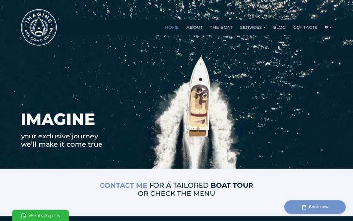 Screenshot of lakecomocruise.com