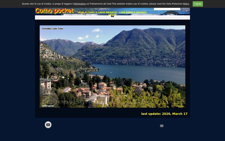 Screenshot of lakecomopocket.altervista.org