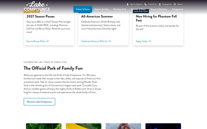 Screenshot of lakecompounce.com