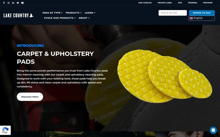 Screenshot of lakecountrymfg.com