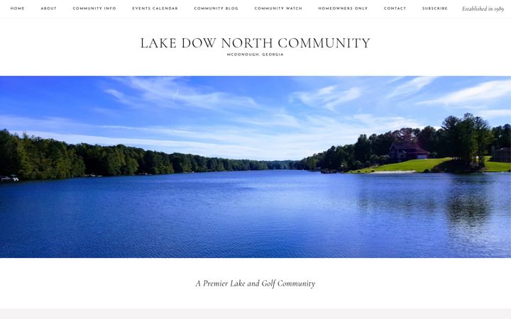 Screenshot of lakedownorth.com