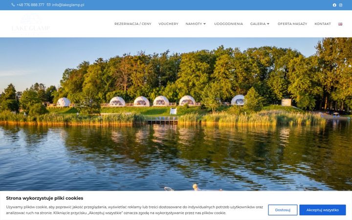 Screenshot of lakeglamp.pl