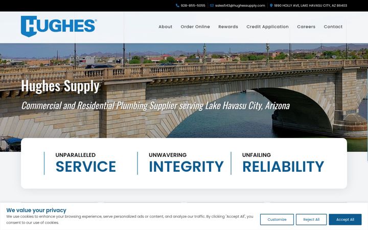 Screenshot of lakehavasuhughes.com
