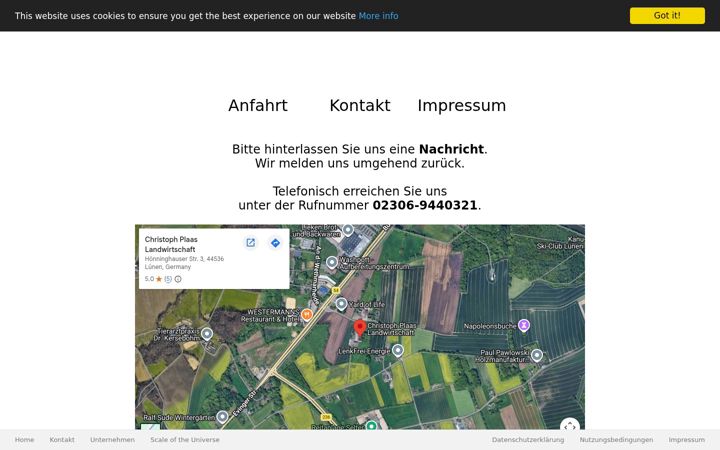 Screenshot of lakehof.de